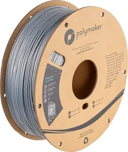 3D drukāšanas materiāls Poly PLA 1,75 mm Metāliski sudraba 1 kg (Polymaker PA07007)