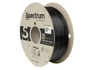 3D printer filament Spectrum rPLA Polylactic Acid (PLA) Black 1 kg