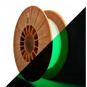 3D printing PET-G glow-in-the-dark filament 1.75 mm 0.5 kg, green