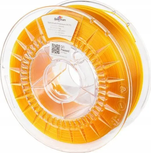 Filaments Spectrum Premium PCTG Caurspīdīgi dzeltenais
