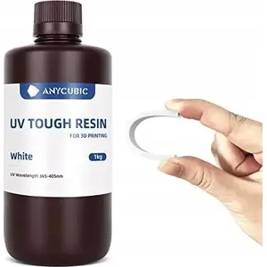 Resin for 3D printing AnyCubic Tough White 1 kg — high-strength photopolymer