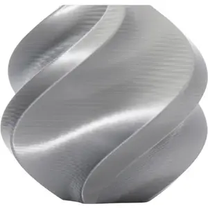 Filaments BambuLab PLA Silk+ 1,75 mm 1 kg ar atkārtoti lietojamu spoli — sudraba