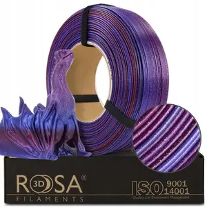 Filament PLA ROSA3D Galaxy Rainbow Andromeda 1 kg — glossy multicolor refill