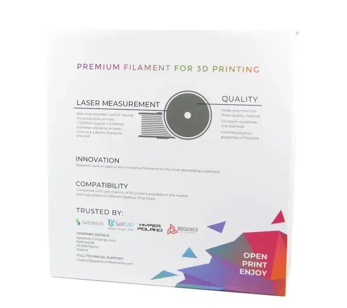 Spectrum PLA Glitter Gold 1.75 mm 1 kg Photo 4