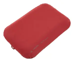 Piepūšamais telts spilvens VAUDE Comfortable — poliestera pārvalks, 290×420×90 mm, sarkans