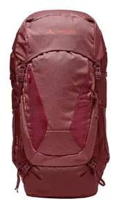 Trekingsoma VAUDE Asymmetric 48+8 L sieviešu — iekšējais rāmis, priekšēja uzpildīšana, 1.6 kg, cherry
