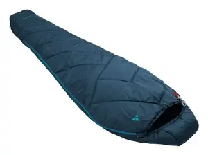 Mumijas guļammaiss VAUDE Sioux 400 II XL — pārstrādāts poliesters, 2350×850 mm, priekš lietotājiem līdz 205 cm