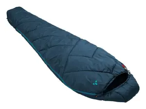 Guļammaiss VAUDE Sioux 400 II S pieaugušajiem mūmijas tipa, pārstrādāts poliesters, 2000×750 mm, max augums 170 cm, zils