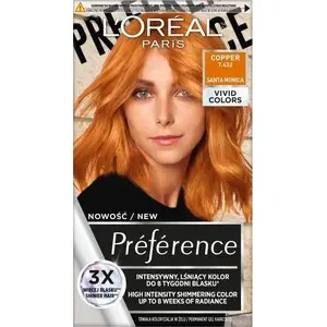 Hair dye L’Oreal Paris Preference Vivid Colors 7.432 Copper – permanent hair color