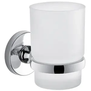 Glass Toothbrush Holder Compulocks FELCE FE10 13 – Wall or Surface Mount Glass Cup