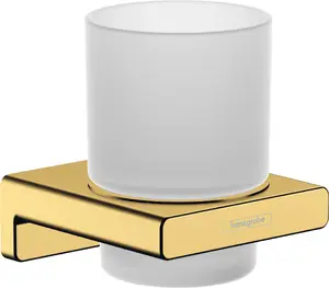Bathroom tumbler Hansgrohe 41749990, gold finish