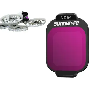 Полнокадровый нейтральный светофильтр ND64 (NDx64) для дрона DJI — Sunnylife, серый, в чехле Flip