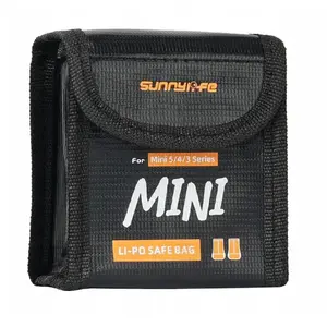Огнестойкий футляр Sunnylife для 2 аккумуляторов DJI Mini 5/4/3 Pro и Mini 3
