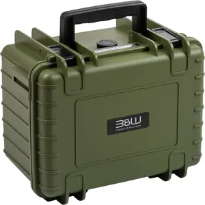 Protective hard case b&w cases PP.66 bronze-green for DJI Mini 5 — custom interior for drone and accessories