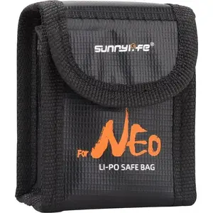 Protective Fire-Resistant Carrying Case Sunnylife for 2x Batteries for DJI Neo drone (model SB9375)