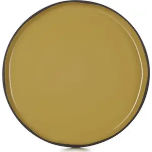 Plate Revol CARACTERE 26 cm Kurkuma – ceramic dinner plate, 26 cm diameter