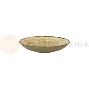 Deep plate MPLCo Woodart 26 cm — brown, ceramic tableware