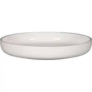 Flat plate Secret de Gourmet 16 cm — white porcelain dinnerware