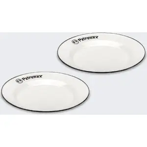 Enamel Plates Petromax 26 cm, set of 2, white — Petromax PX-PLATE-26-W