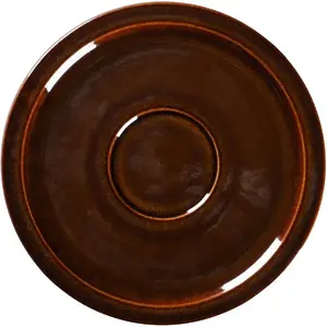 Šķīvis Step into Design STONE Spodek 16,3 cm dzintara — keramiska apakštase krūzēm