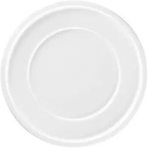 Flat Dinner Plate Eurofirany STONE, diameter 28 cm, white