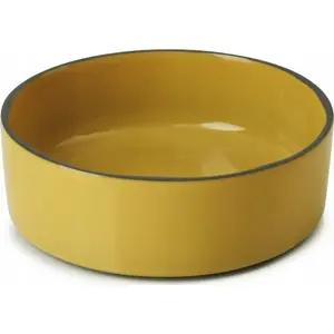 Porcelain gourmet plate Revol CARACTERE Ø14 cm - Kurkuma color