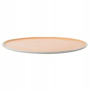 Flat round plate 18 cm, salmon color — Paw ETER V-85017-6