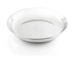 Camping dish GSI Outdoors 61524 — Personal round stainless steel, Ø 21.8 cm, H 35 mm