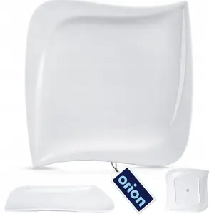 Porcelain dinner plate ORION MONA 25 x 25 cm, shallow square plate