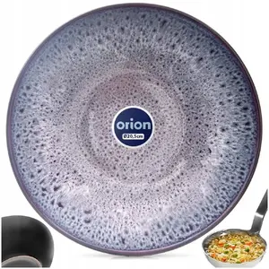 Deep Ceramic Dinner Plate Lumarko GLAZE 20.5 cm, 900 ml, purple