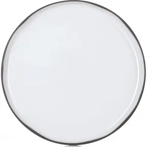 Flat dinner plate 30 cm, Revol CARACTERE — White Cloud