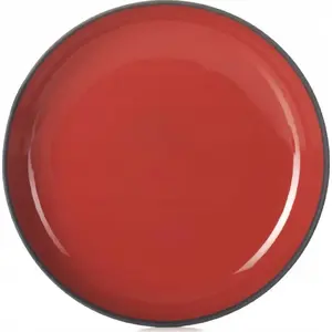 Plate Revol SOLID 23.5 cm, red-black