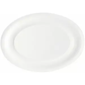No name flat oval plate 22 x 15.5 cm — ceramic tableware