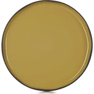 Dinner plate Revol CARACTERE 28 cm, ceramic, turmeric glaze