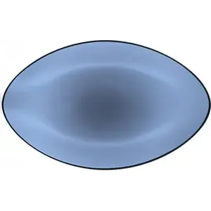 Oval Plate Revol Equinoxe 35 x 22.3 cm, blue