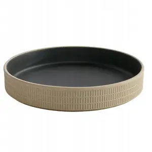 Deep Plate 22 cm Verlo Zen — ceramic soup plate 22 cm diameter