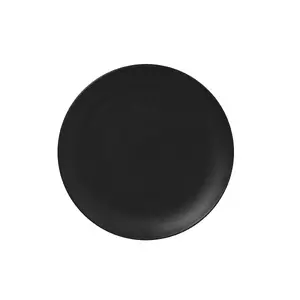 Flat plate Bitz 27 cm — black ceramic tableware