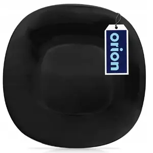 Dessert glass plate Lumarko LUNA 20.5×20.5×1.8 cm black