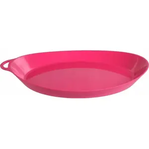 LIFEVENTURE Ellipse Plate — lightweight collapsible travel plate, pink