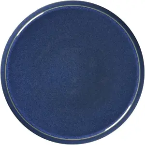 Flat Plate Secret de Gourmet STONE 28 cm — cobalt blue ceramic