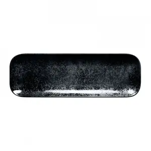 Rectangular Plate Papstar KARBON 33 x 11 cm - disposable tableware