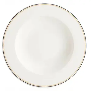 Deep plate Verlo Forte Lino 26 cm, ceramic tableware
