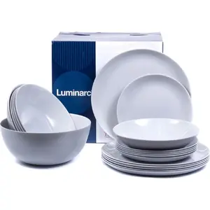 Dinnerware set Luminarc Diwali 19-piece gray — service for 6 people