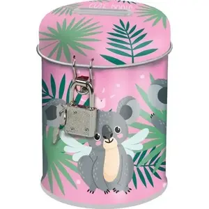 Derform SKKOA10 SKARBONKA coin bank metal with lock, Koala design