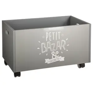 Toy storage box ATMOSPHERA 127141B freestanding, Grey, 480×285×280 mm