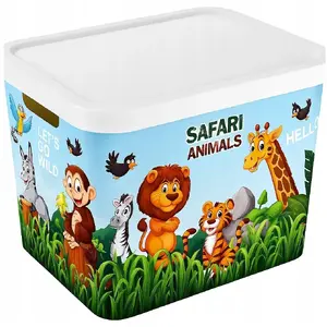Storage Box with Lid and Pattern 18 L, Katex, model 196741