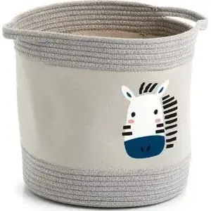 Storage Basket ZELLER Zebra, children's cotton/polyester, 30×30 cm