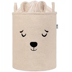 Polesie SIPO-BBO1 soft toy storage basket, bear design, beige