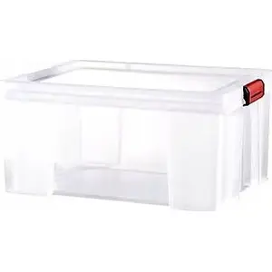 Plastic storage box Katex 27 L 475×320×235 mm transparent