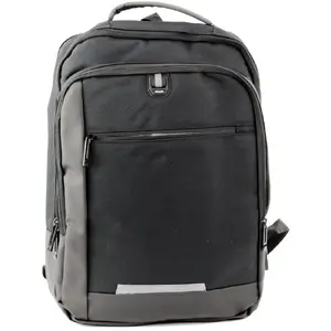 Mugursoma Lean 22311 — biznesa mugursoma ar USB, klēpjdatora nodalījums, 16 l, melna, 45 cm